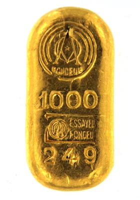 Argor S.A Chiasso 50 Grams Cast 24 Carat Gold Bullion Bar 1000 Pure Gold