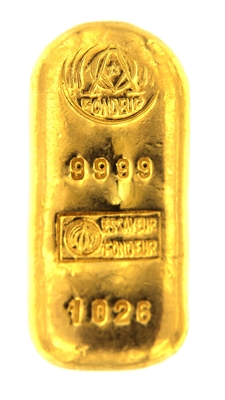 Argor S.A Chiasso 50 Grams Cast 24 Carat Gold Bullion Bar 999.9 Pure Gold