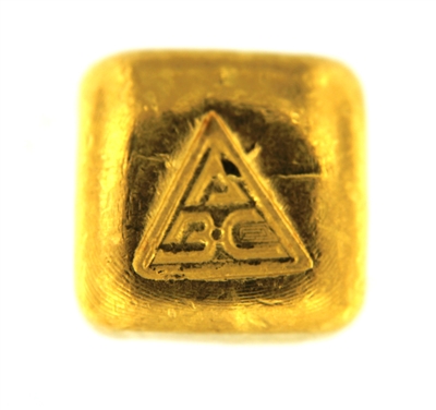 Ainslie Bullion Company 1 Ounce Cast 24 Carat Gold Bullion Bar 999.9 Pure Gold