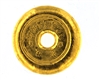 Chinese 1 Tael (37.42 Gr.) Cast 24 Carat Gold Bullion Doughnut Bar (1.203 Oz.) 999.9 Pure Gold