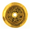 Chinese 1 Tael (37.42 Gr.) Cast 24 Carat Gold Bullion Doughnut Bar (1.203 Oz.) 999.9 Pure Gold