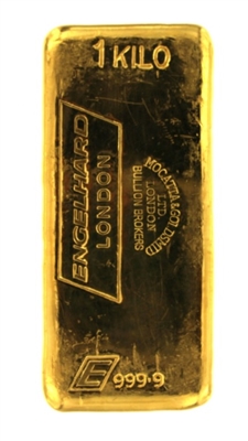 Engelhard London - Mocatta & Goldsmid Ltd - 1 Kilogram Cast 24 Carat Gold Bullion Bar 999.9 Pure Gold