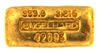 Engelhard 100 Grams (3.215 Oz.) Cast 24 Carat Gold Bullion Bar 999.9 Pure Gold