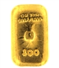J. A. REY & Co 100 Grams Cast 24 Carat Gold Bullion Bar 999.8/1000 Pure Gold
