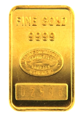 Johnson Matthey & Pauwels - Banque GÃ©nÃ©rale 5 Grams Minted 24 Carat Gold Bullion Bar 999.9 Pure Gold