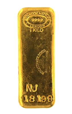 Johnson Matthey, London - Mocatta & Goldsmid Ltd - 1 Kilogram Cast 24 Carat Gold Bullion Bar 999.9 Pure Gold
