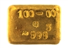 P.C. Boschmans 100 Grams Cast 24 Carat Gold Bullion Bar 999.3 Pure Gold