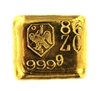 SchÃ¶ne Edelmetaal 50 Grams Cast 24 Carat Gold Bullion Bar 999.9 Pure Gold