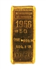 1956 SociÃ©tÃ© GÃ©nÃ©rale MÃ©tallurgique De Hoboken - CONGOR - 500,2 Grams Cast 24 Carat Gold Bullion Bar 999.8 Pure Gold