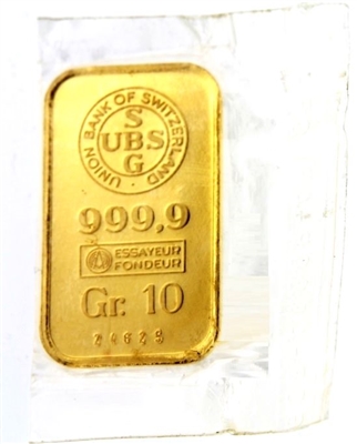 union bank of switzerland gold bar