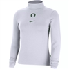 Oregon Ducks Women's Nike Mock-Neck Long-Sleeve Top White