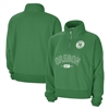 Oregon Ducks Women's Nike Fly Fleece Quarter-Zip Apple Green