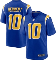 Nike Los Angeles Chargers Justin Herbert Jersey #10