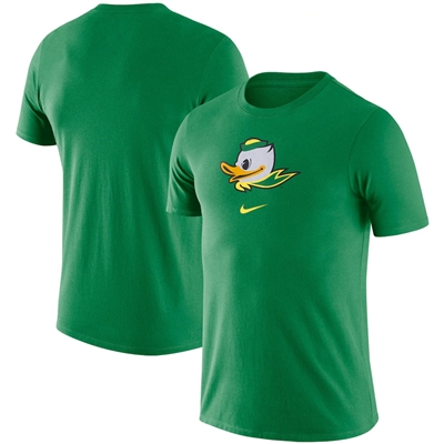 Oregon Ducks Nike Cotton Mascot Logo Tee Apple Green