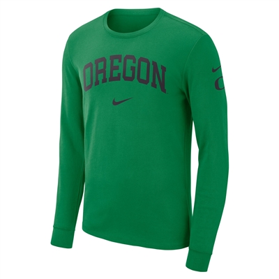Oregon Ducks Nike Performance Practice Long-Sleeve Tee Apple Green