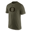 Oregon Ducks Nike Cotton Logo Tee Olive/Black