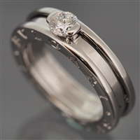 Bvlgari B Zero 1 Solitaire Diamond Ring White Gold