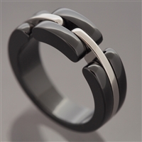 Chanel Ultra Ring White Gold Black Ceramic