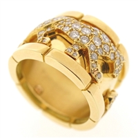 Cartier Panther Diamonds Ring Yellow Gold