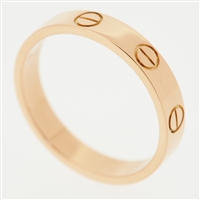 Cartier Mini Love Wedding Band Ring Rose Gold