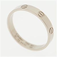 Cartier Mini Love Wedding Band Ring White Gold