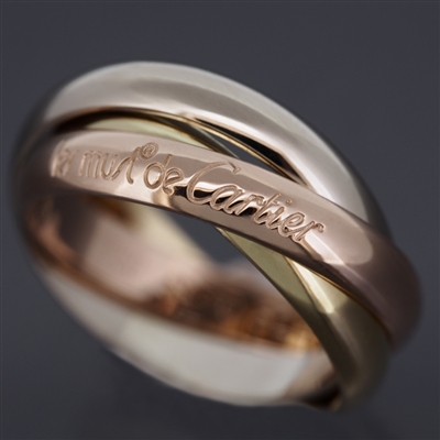 Cartier 3 Bands Trinity Ring 3 Gold