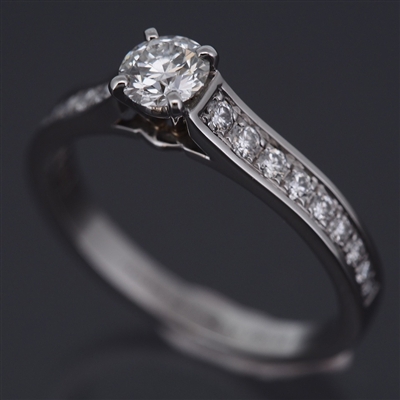 Cartier 1895 Engagement Diamond Ring Platinum 950