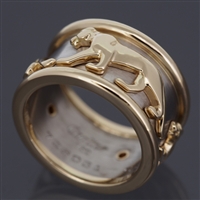 Cartier Panther Ring Yellow White Gold