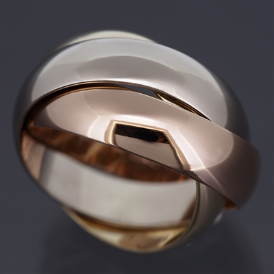 Cartier 3 Bands Trinity Ring Large Model 3 Gold