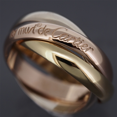 Cartier 3 Bands Trinity Ring 3 Gold