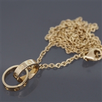 Cartier Baby Love Necklace Yellow Gold