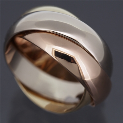 Cartier 3 Bands Trinity Ring Large Model 3 Gold