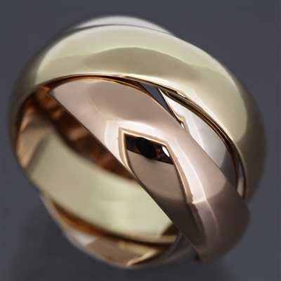 Cartier 3 Bands Trinity Ring Large Model 3 Gold