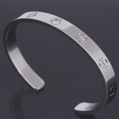 Cartier Love Open Bracelet With Diamond White Gold