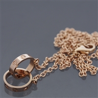 Cartier Baby Love Necklace Rose Gold