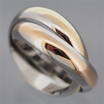 Cartier 2 Bands Rolling Ring Gold