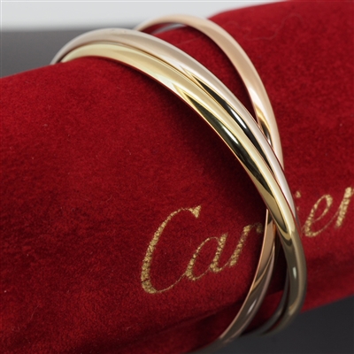 Cartier Trinity Bangle Tri Color Gold MM