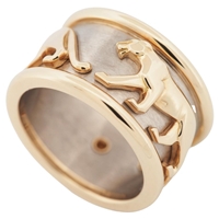 Cartier Panther Ring Yellow White Gold