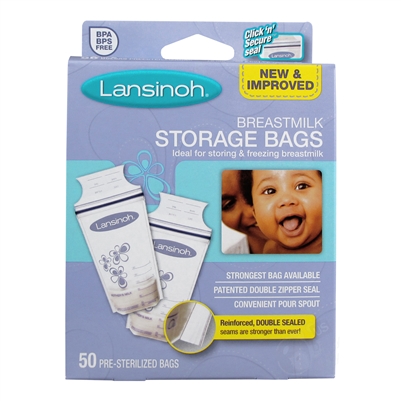 Breastmilk Storage Bags - 50 bags (Lansinoh)