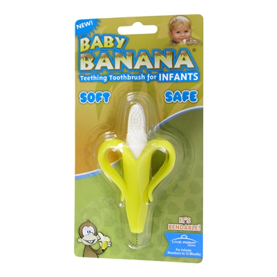 Baby Banana Infant Teething Toothbrush (Banana Brush)