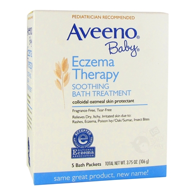 Baby Eczema Therapy Soothing Bath Treatment - 5 packets, 3.75 oz. (Aveeno)