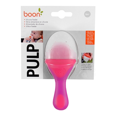 Pulp Silicone Teething Feeder - Pink/Purple (Boon)