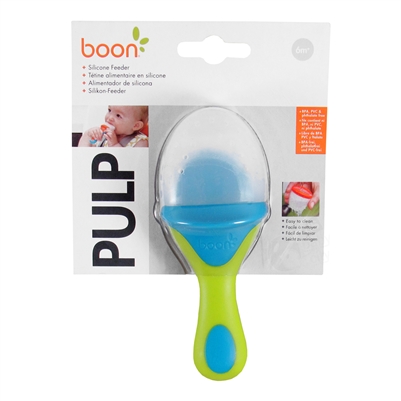 Pulp Silicone Teething Feeder - Green/Blue (Boon)