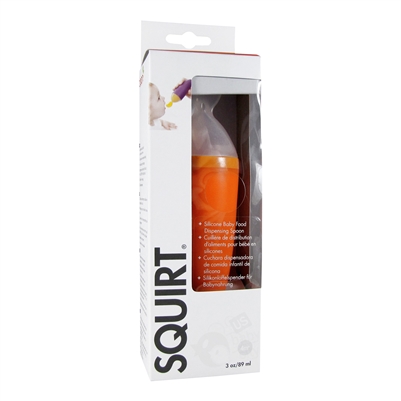 Squirt Baby Food Dispensing Spoon - Orange (Boon)