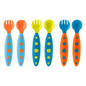 ModWare Toddler Utensils Blue/Orange, Green/Blue, Orange/Blue - 3 pack (Boon)