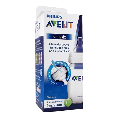 Classic Baby Bottle - 9 oz. (Philips Avent)