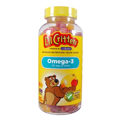 Omega 3 DHA - 180 gummy fish (L'il Critters)