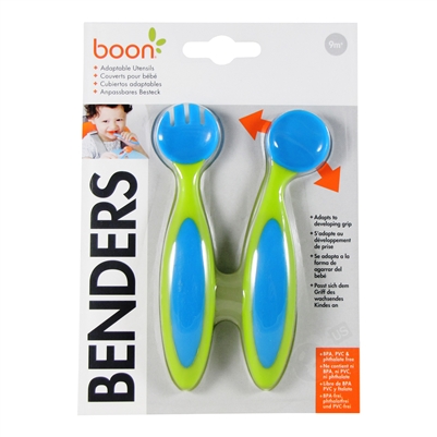 Benders Adaptable Utensils - Green/Blue (Boon)