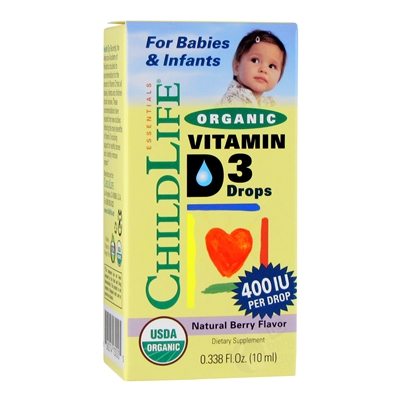 Organic Vitamin D3 - 0.338 oz. (10ml) (Childlife)