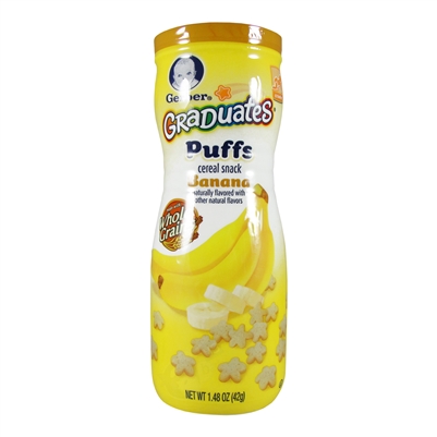Graduates Puffs Banana 6 pack - 1.48 oz. (Gerber)